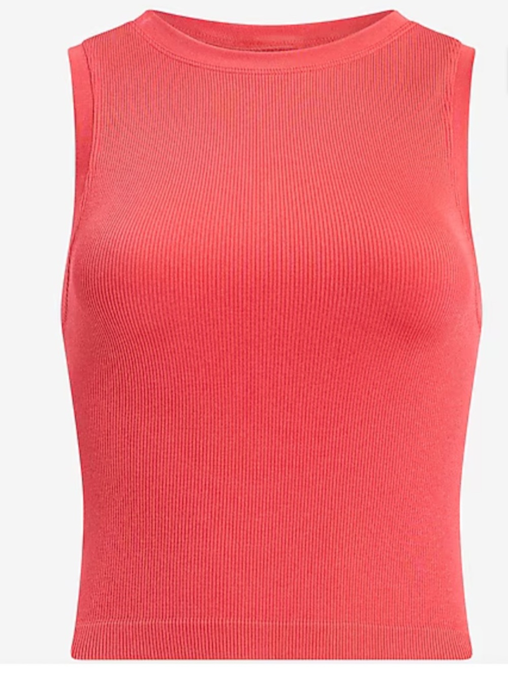 Express - Body Contour Seamless Ribbed High Neck Tank, size L/XL
